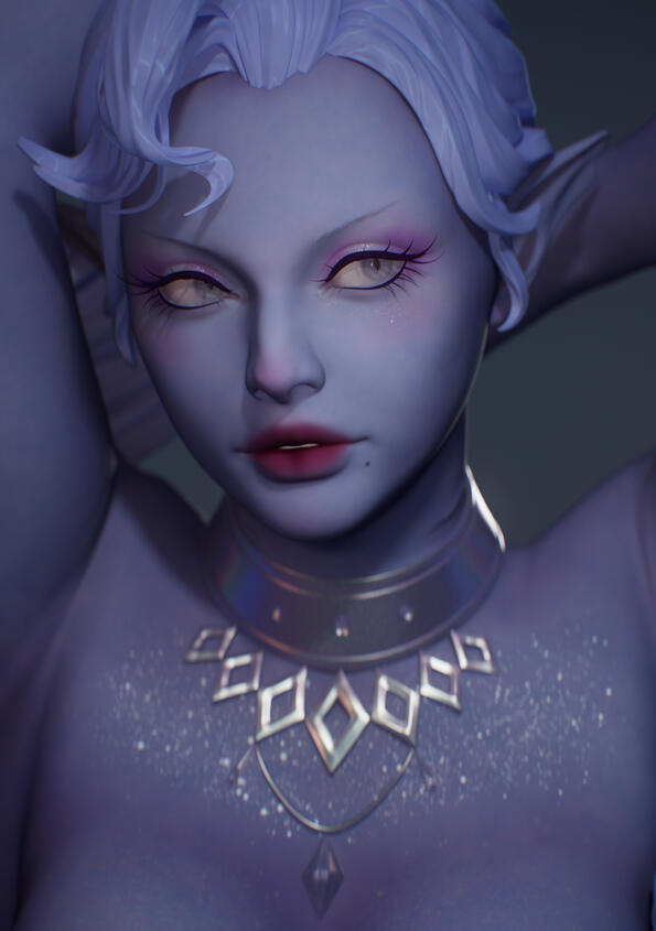 highpoly render with texturing